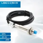 Бесплатная доставка M8 2 мм Измерение постоянного тока, характеристики 5В Индуктивный датчик переключения Силовые транзисторы NPN NO LJ8A3-2-ZBX-5V рабочее напряжение 5VDC специально для MCU