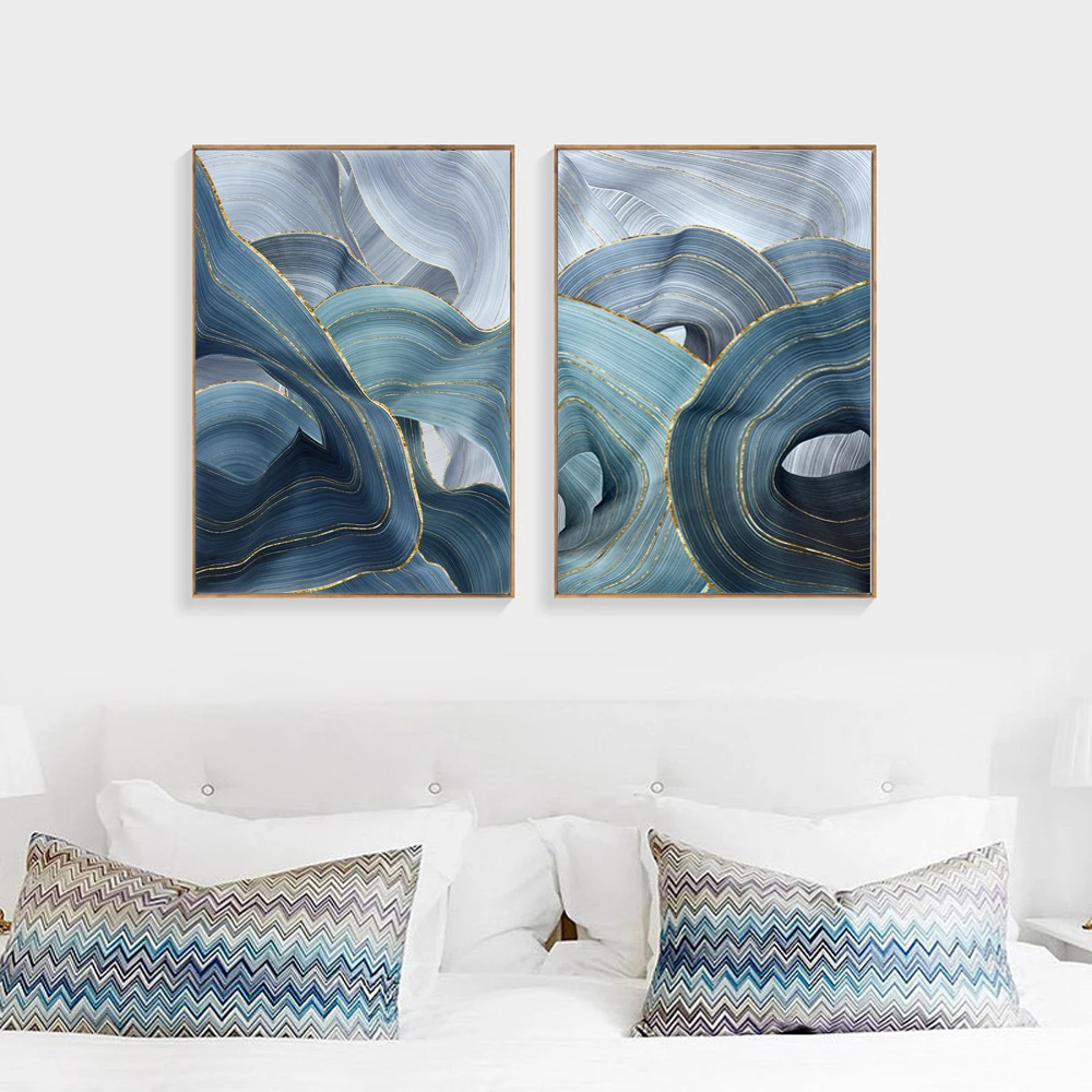 Современная Простота абстрактные картины на холсте модульная фотографии для