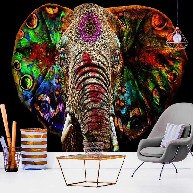 tapestry elephant decor tpsychedelic boho mandalas fabric indie room shabby chic home macrame for wall pared wholesale Sale | Дом и сад