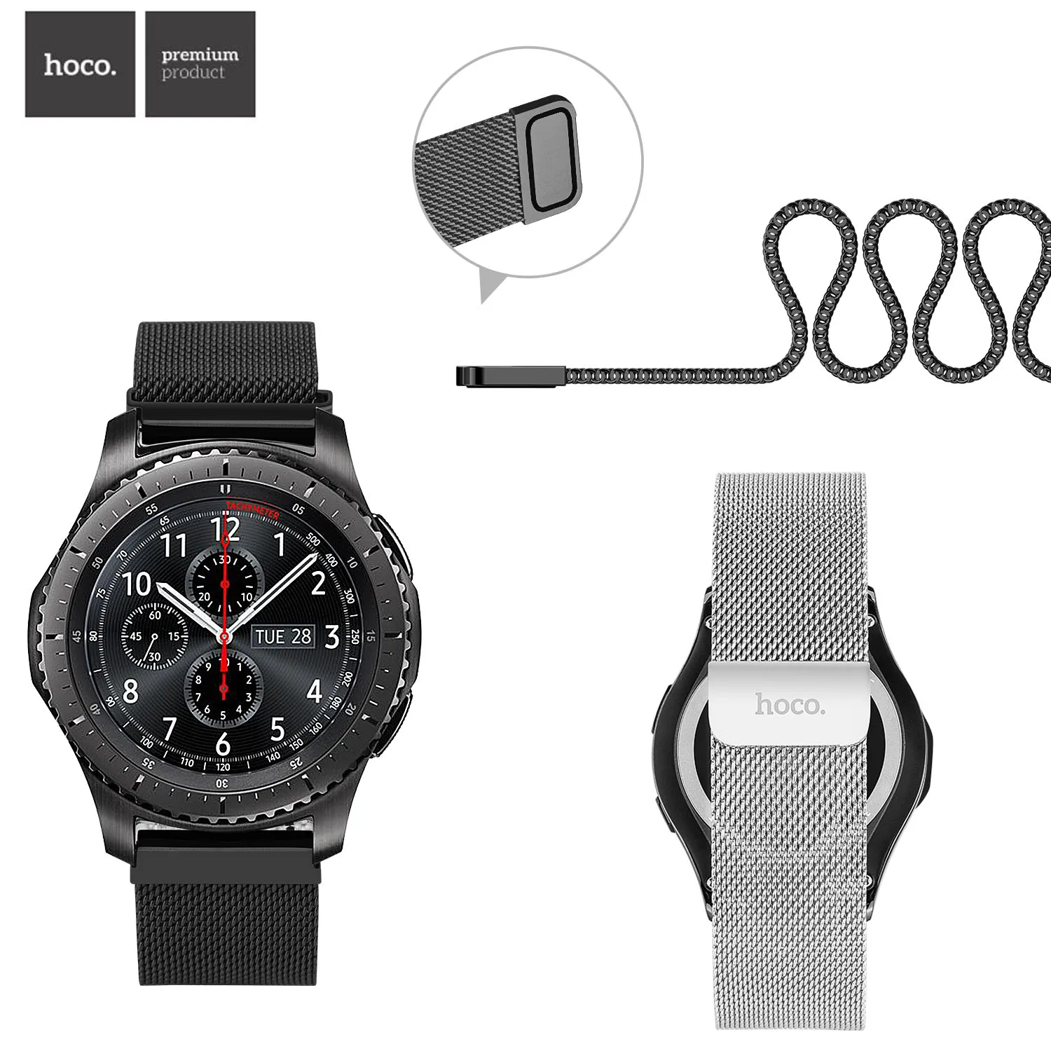 Ремешок HOCO для часов Samsung Galaxy 46 мм Миланский ремешок Gear S3 Frontier Классический Huawei