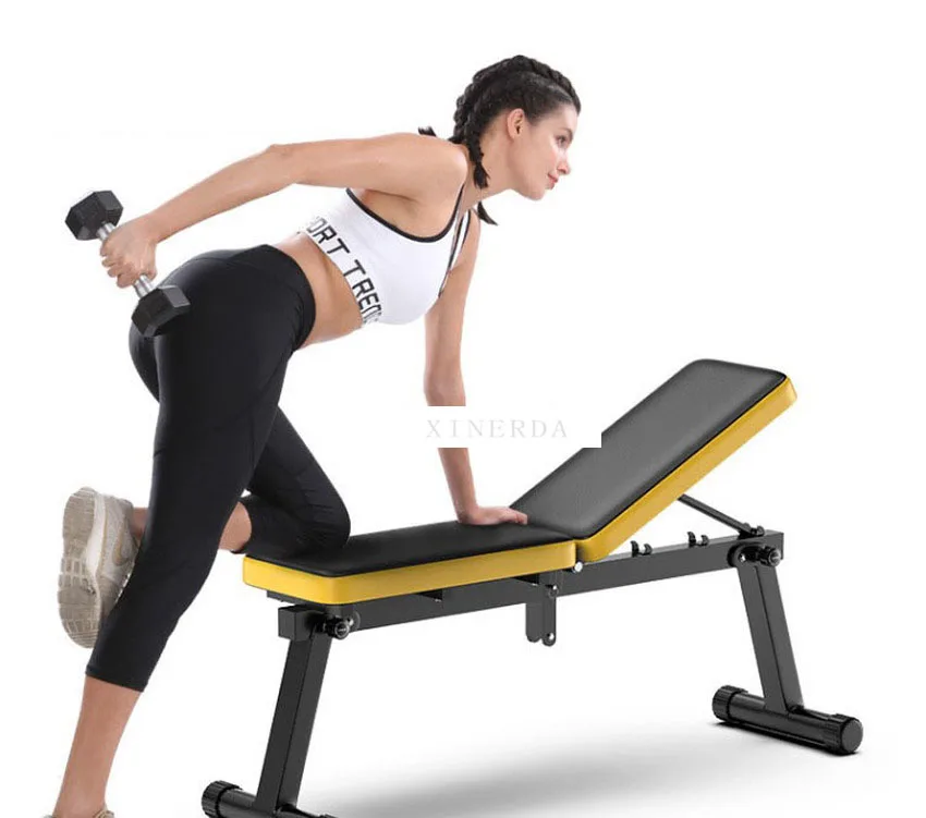 

Foldable Dumbbell Bench Multifunctional Sit Up Abdominal Bench Weightlifting Training Arm Muscle Fitness Tool 27cm Seat Width