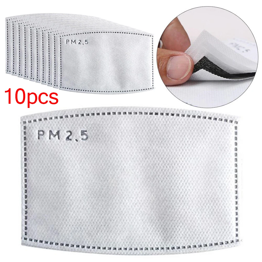 Фильтр с активированным углем PM2.5 защитный фильтр 10 шт./лот 5 слоев средство