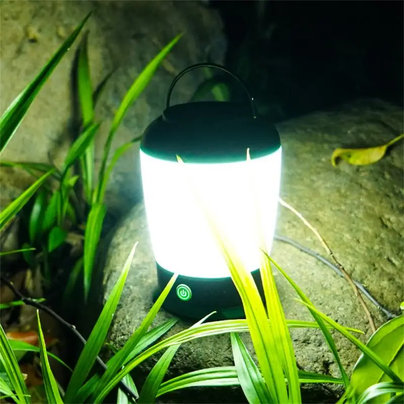 

Outdoor Camping LED Light Carry Light 18LED White + 8LED Warm Light 360° Lighting USB Charging Send Mountaineering Buckle