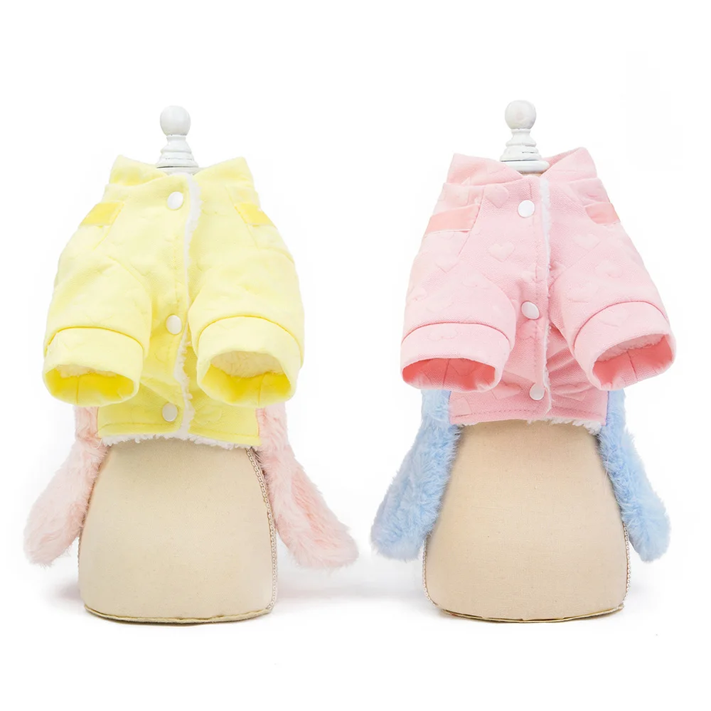 1 шт. Домашний питомец собака одежда зима теплая платье с шляпой рубашка