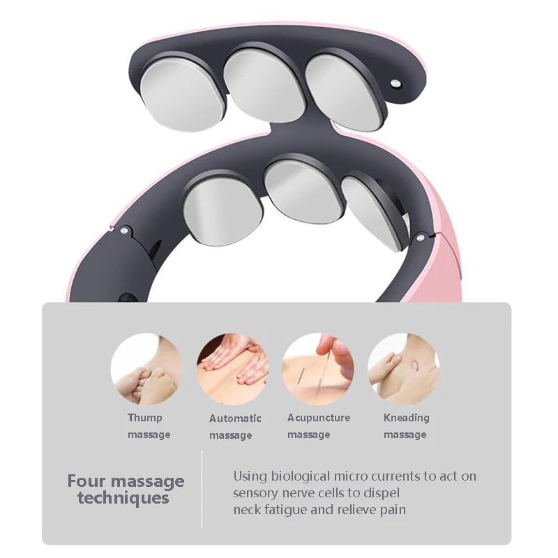 6 головок Neck Massager плеча шейный массажер Многофункциональный Электрический