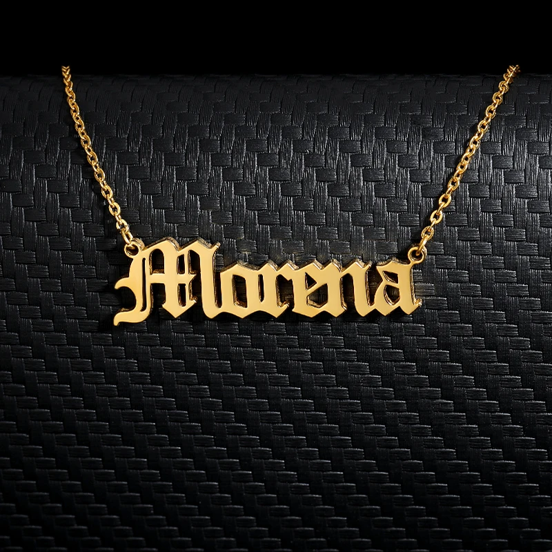 Ожерелье с именем на английском языке заказ ожерелье ювелирные изделия для