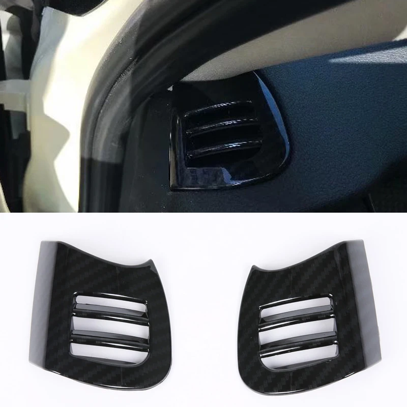 

Для MINI Cooper F55 F56 One 3/5 двери 2015-2018 2 шт. углеродное волокно ABS автомобильный Кондиционер вентиляционное отверстие крышка отделка автостайлинг