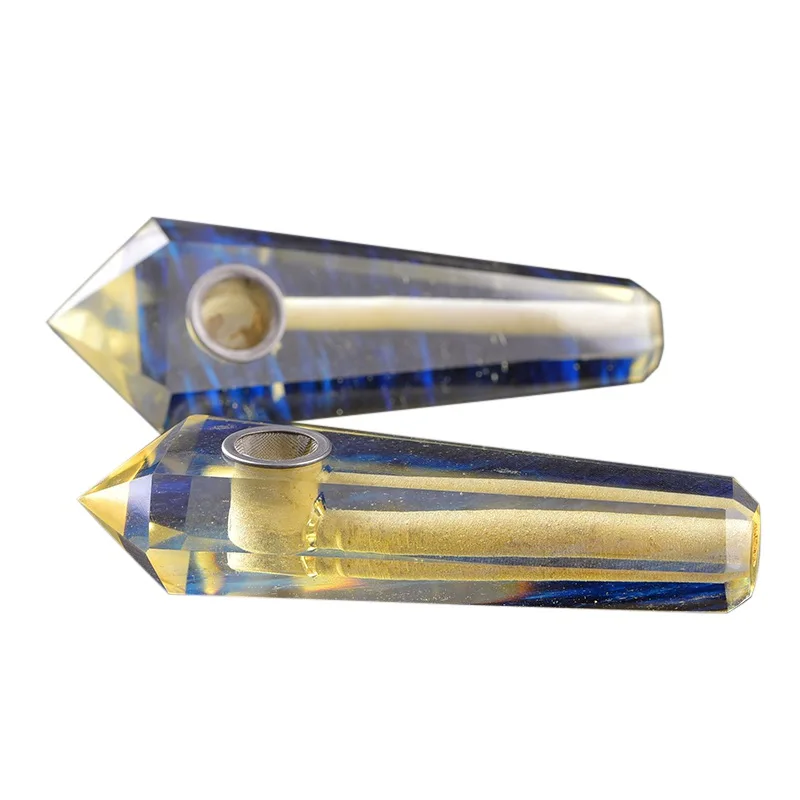 Натуральная кварцевая курительная трубка хрустальный камень трубки для сигар