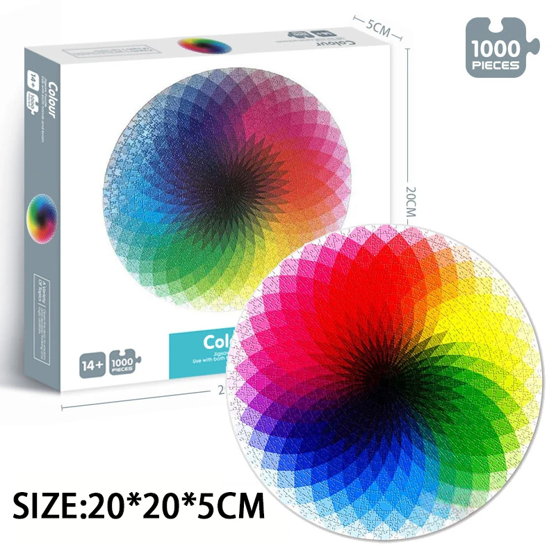 Planet Round Puzzle 1000 штук игра головоломка для взрослых детская развивающая игрушка