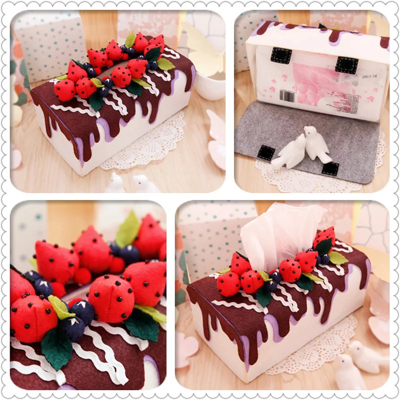 Набор для рукоделия из войлочной ткани домашний бумажный чехол салфеток ручной