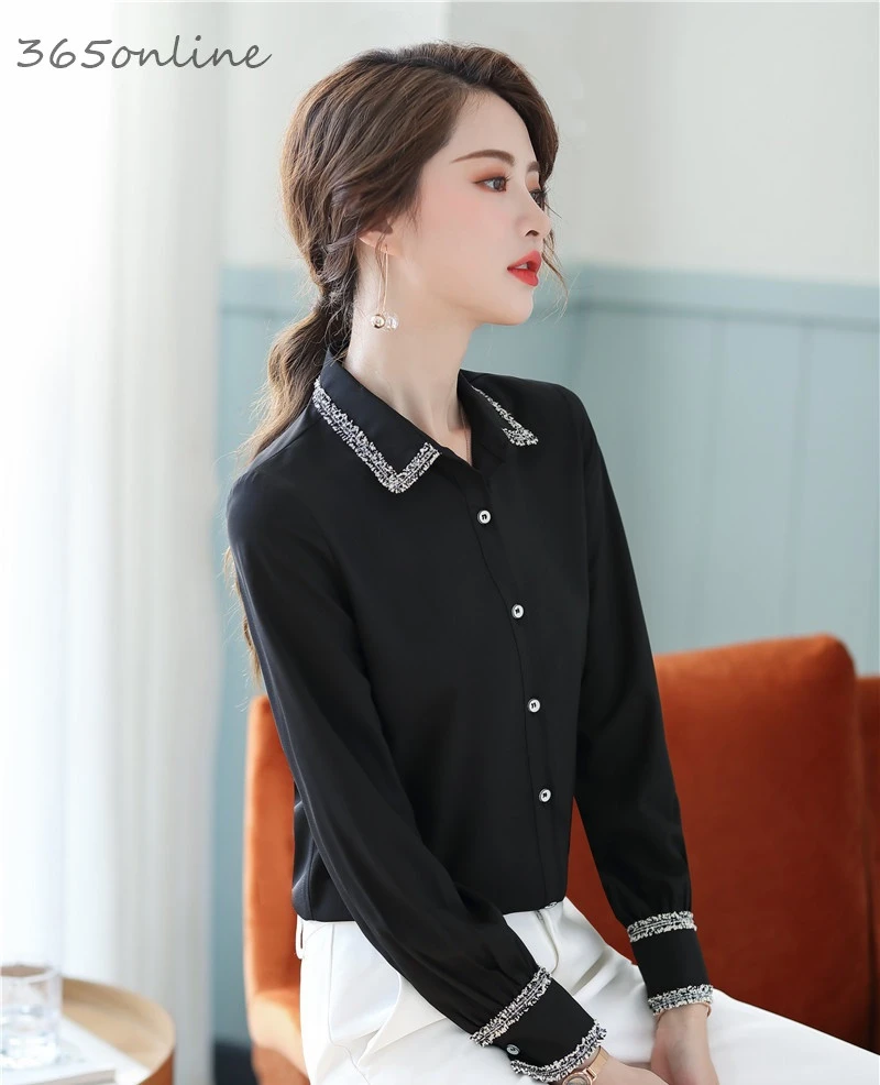 Newest Styles Elegant Yellow Long Sleeve Blouses and Shirts for Women Business Work Wear Spring Summer Ladies Blouse Clothes | Женская