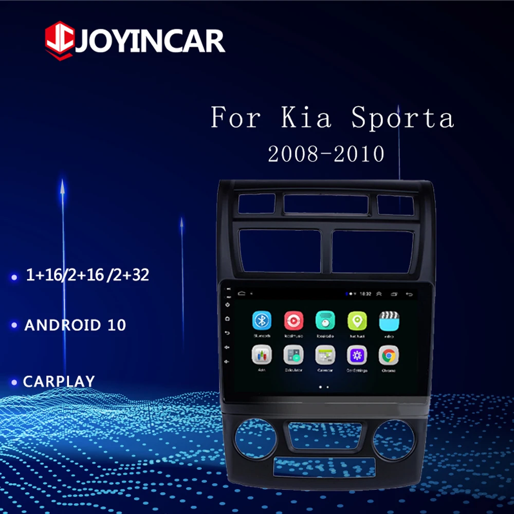 

2Din 2+32G Android 10.1 Car Radio Multimedia Player For Kia Sportage 2 2007-2011 Autoradio Navigation GPS Wifi BT Head Unit