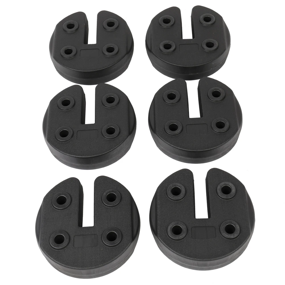 

6pcs Shade Canopy Water Fillable Weight Plates Black[US-W]
