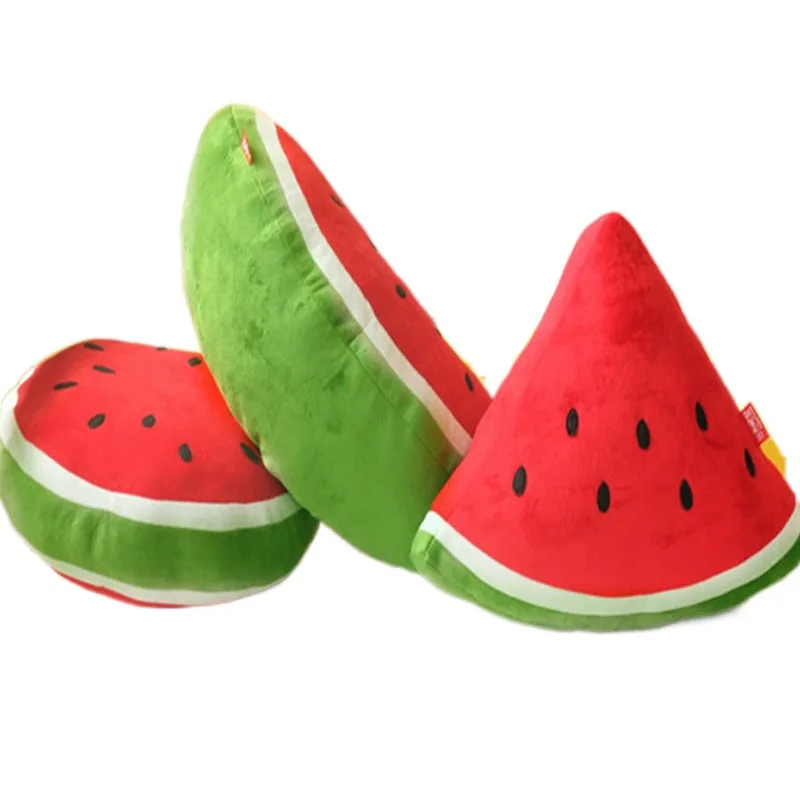 Новая фруктовая плюшевая игрушка подушка арбуз треугольная Подушка Детская