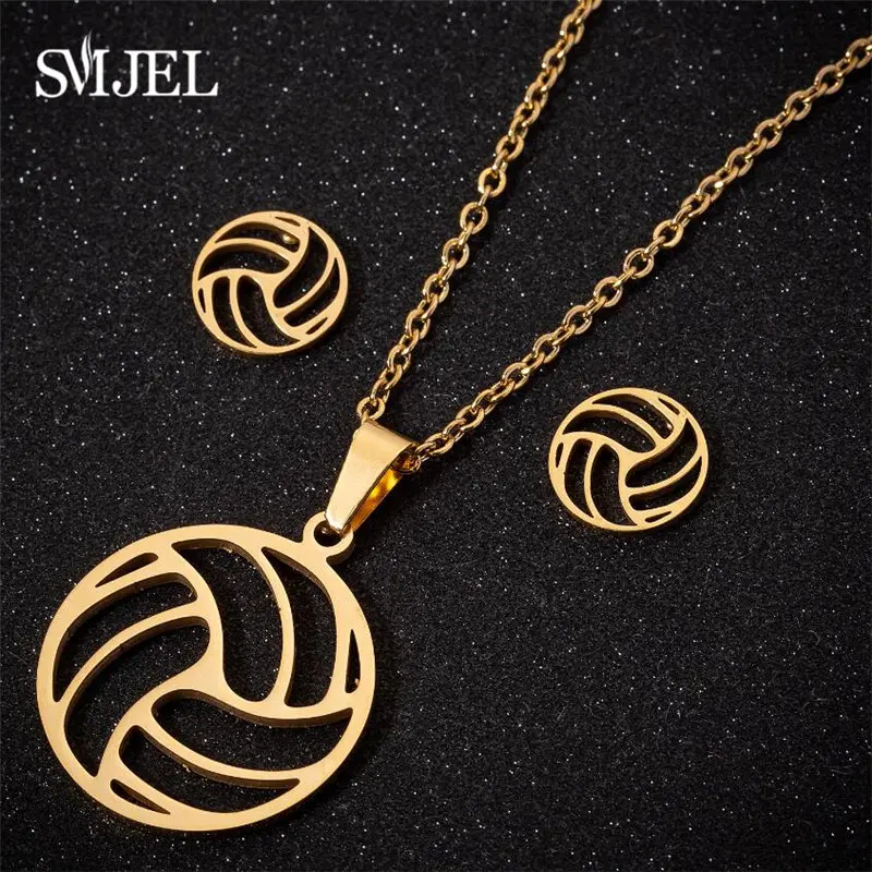 Gold Jewelry Set71 SMJEL перо из нержавеющей стали серьги ювелирные изделия, Золотая цепь наборы женщин bijoux enfant fille Амулет Бусы с орлами оптом - Окраска металла: Gold Jewelry Set71