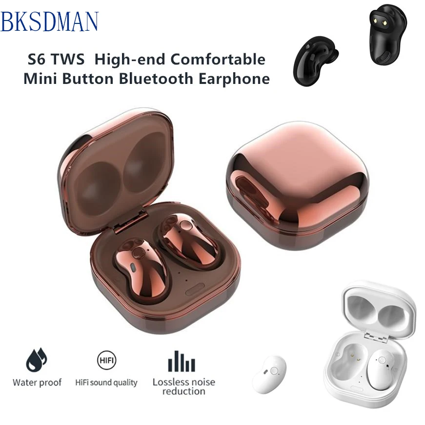 

TWS Mini Button BT 5,0 наушники, высококачественные водонепроницаемые 8D HiFi наушники с бинауральным вызовом, беспроводные наушники для всех смартфон...