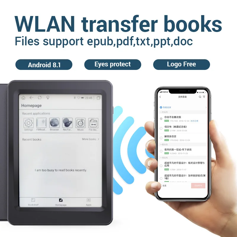 Устройство для чтения электронных книг X6 Wi-Fi 6-дюймовый сенсорный экран e-ink