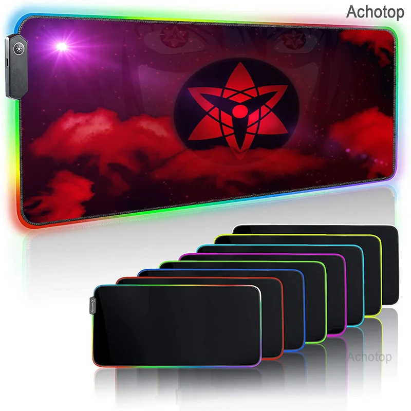 

Japan Anime RGB Large Gaming Mouse Pad Esport LED Lighting Mousepad XXL Mosue Carpet Gamer Computer Desk Mat Pad Tapis Souris