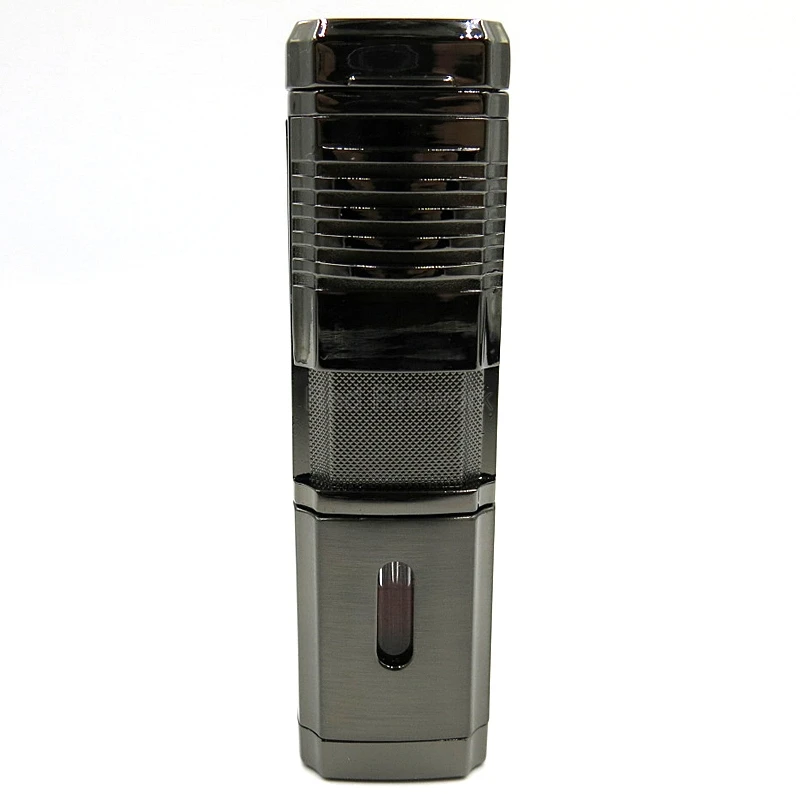 COHIBA креативный металлический сигаретный сигары 4 фонарь Jet красное пламя многоразовая ветрозащитная сигарная Зажигалка W/Встроенный сигары удар Cohiba