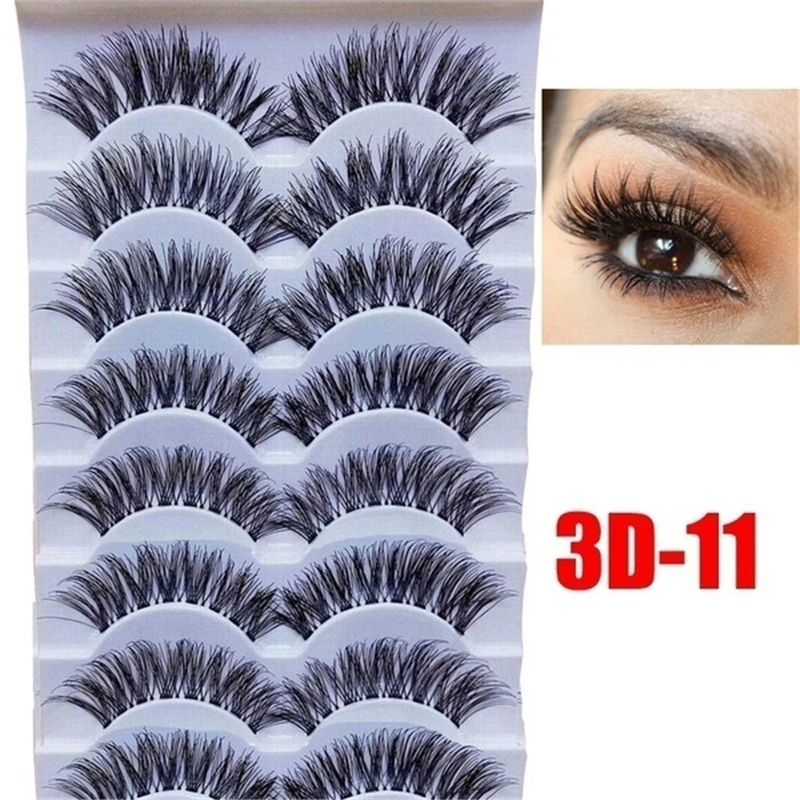 9 видов стилей 10 пар объемных ресниц толстые норковые ресницы натуральные