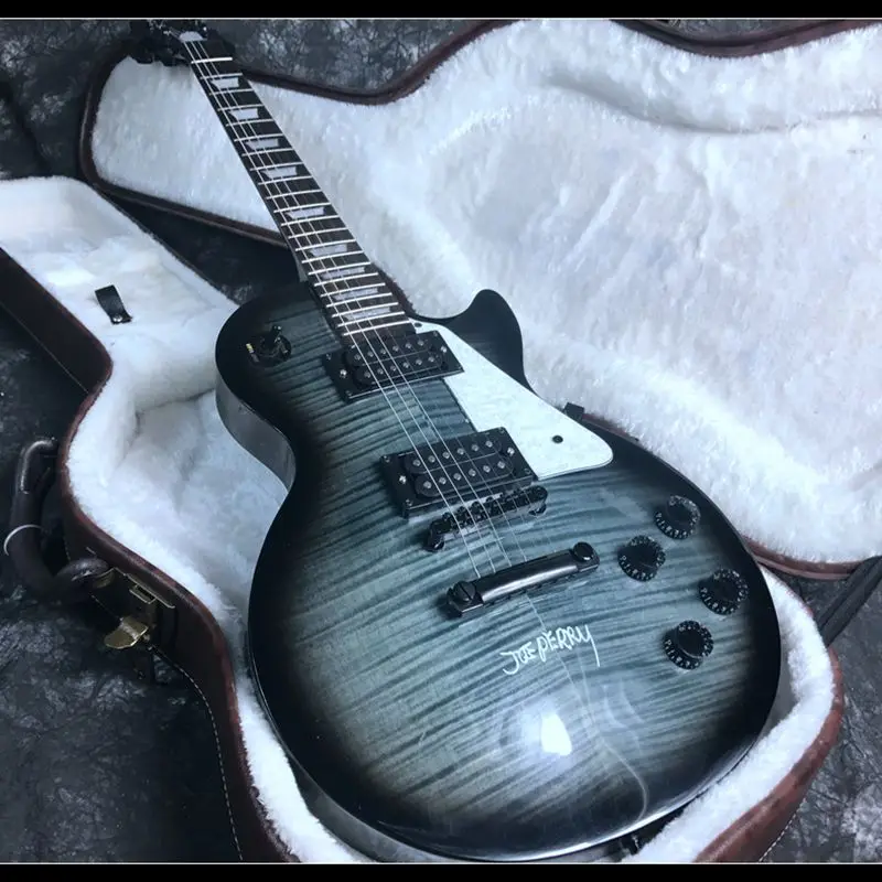 

Электрогитара, 22 лада, однотонный корпус темно-серого цвета, бесплатная доставка