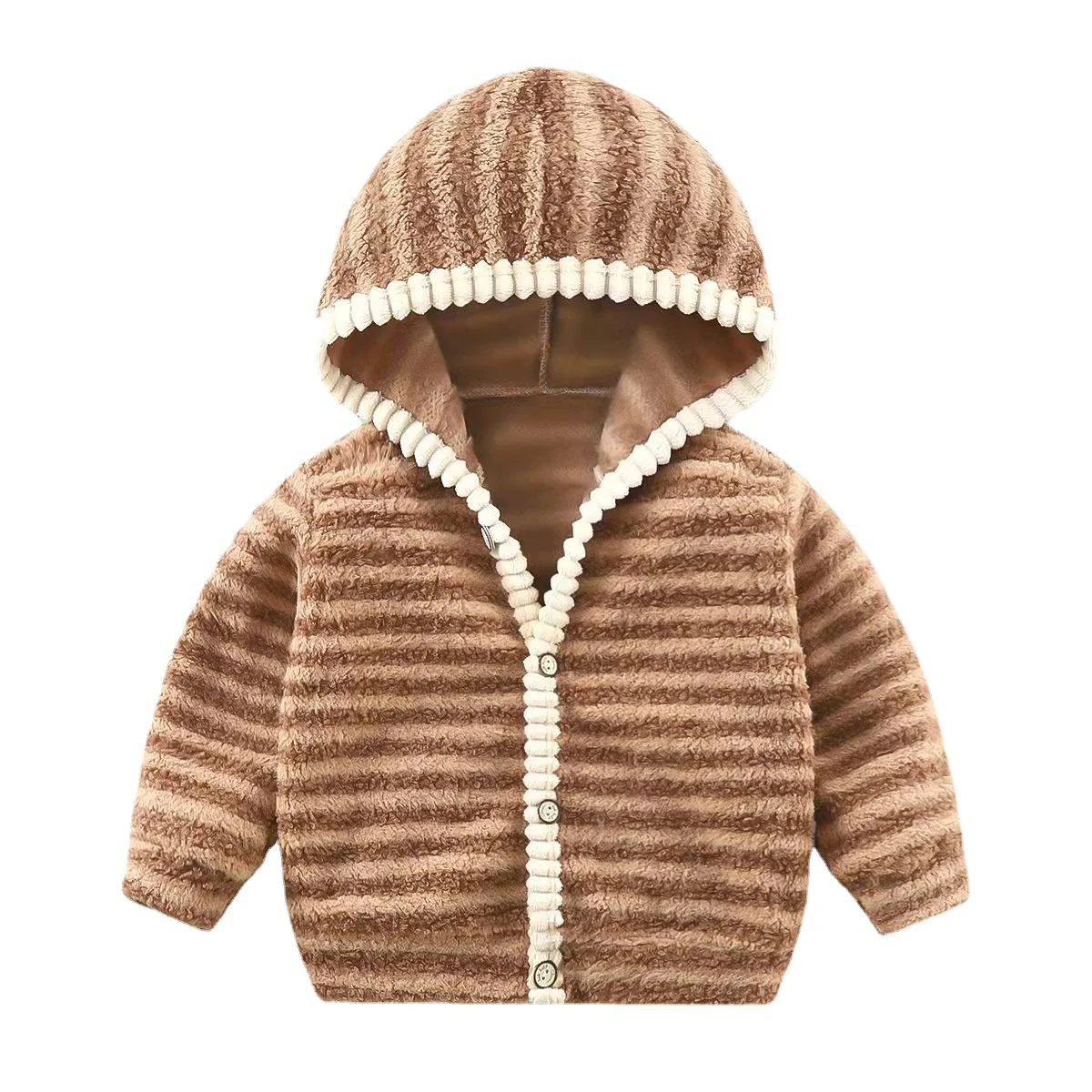

2022 Winter Newborn Infant Baby Boys Girls Solid Hooded Pullover Tops Warm Clothes Candy Color Coat Kids Clothing Cute