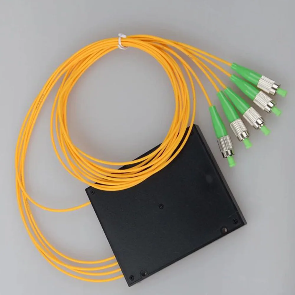 

Free Shipping FC/ APC 1x4 PLC Fiber optical splitter ,single mode with FC APC connector, FTTH SC 1x4 PLC ABS optic splitter box