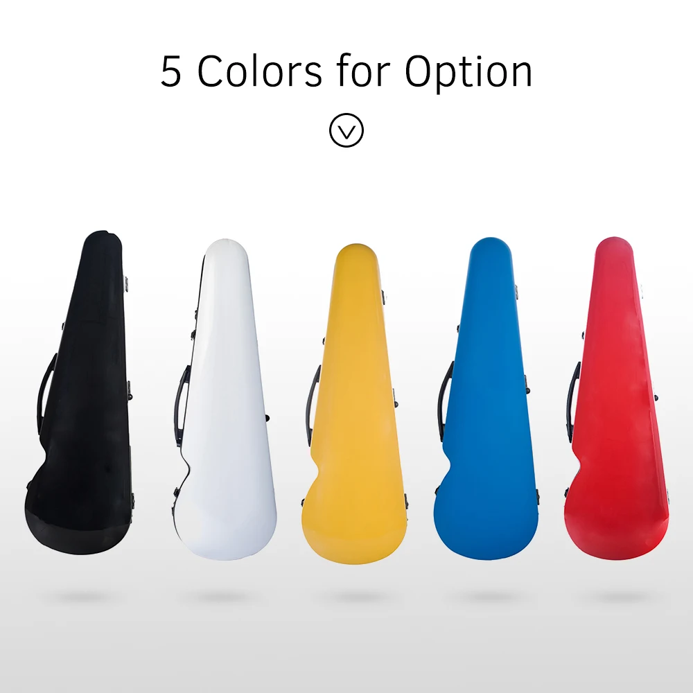 Высококачественный полноразмерный чехол из стекловолокна для скрипки Жесткий