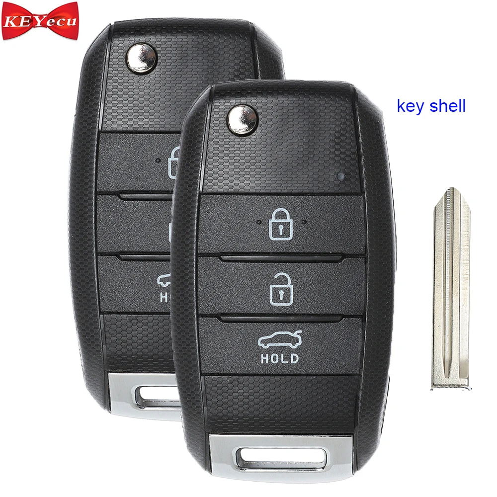 2 шт. пульт дистанционного управления KEYECU для Kia Sportage Ceed Optima Carens Forte K3|button brand|button