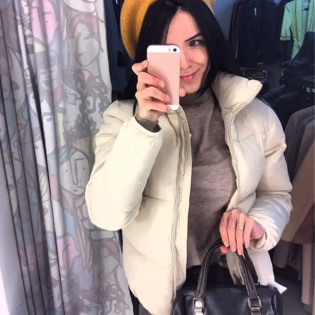 Винтажная куртка парка пальто Теплая стеганая уличная мягкая женская с