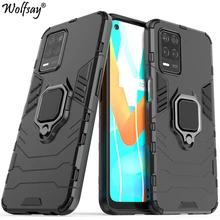 For Oppo Realme Narzo 30 5G Case Armor Magnetic Suction Stand Full Cover For Oppo Realme Narzo 30 5G Case For Realme Narzo 30 5G