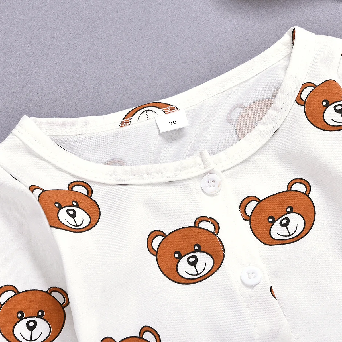 Детский комбинезон с длинным рукавом принтом |