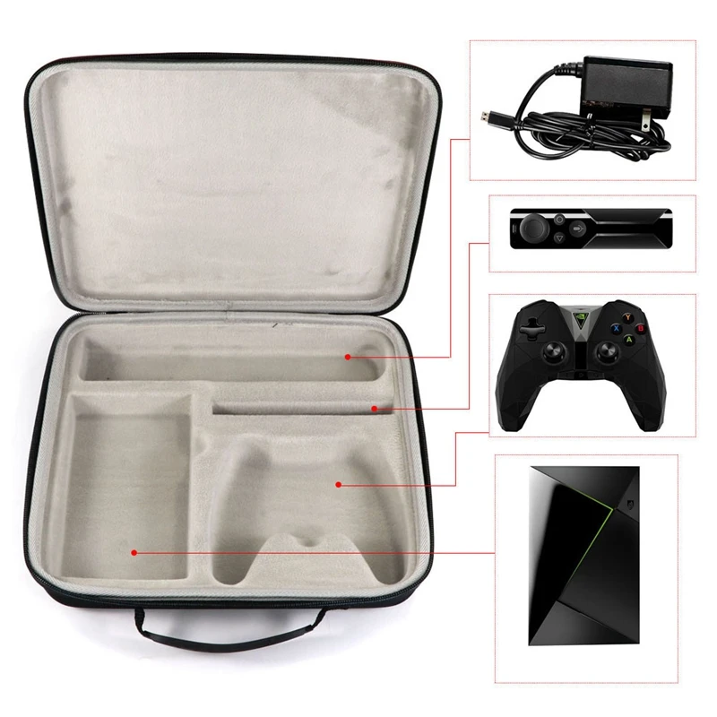 Eva Travel Protective Carrying Case For Shield Media Player Remote Controller Usb Cable And Charger | Электроника