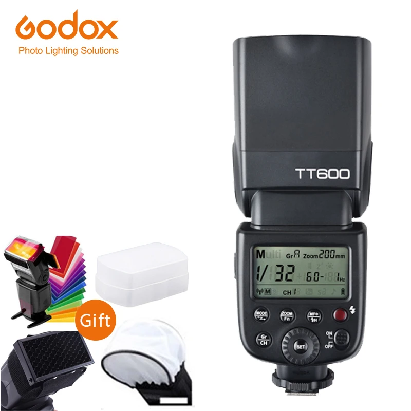 Godox TT600 GN60 вспышка для фотокамер Speedlite HSS 1/8000s Камера Вспышка Speedlite с Беспроводной X1T-F передатчик для цифровой фотокамеры Fuji XT-30 XT20 XT3 X-H1 GFX50R X-T2