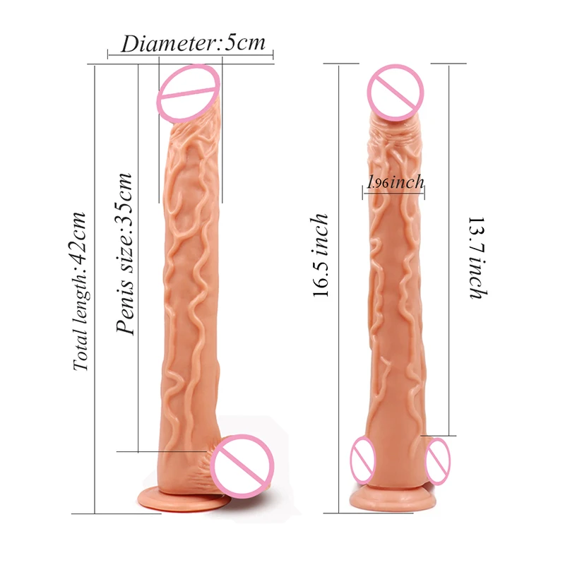 Super Long Penis Crystal Realistic Dildos for Women Masturbation No Vibrators Sucker Dildo Pussy Anal Lesbian Audlt Sex Toys | Красота и