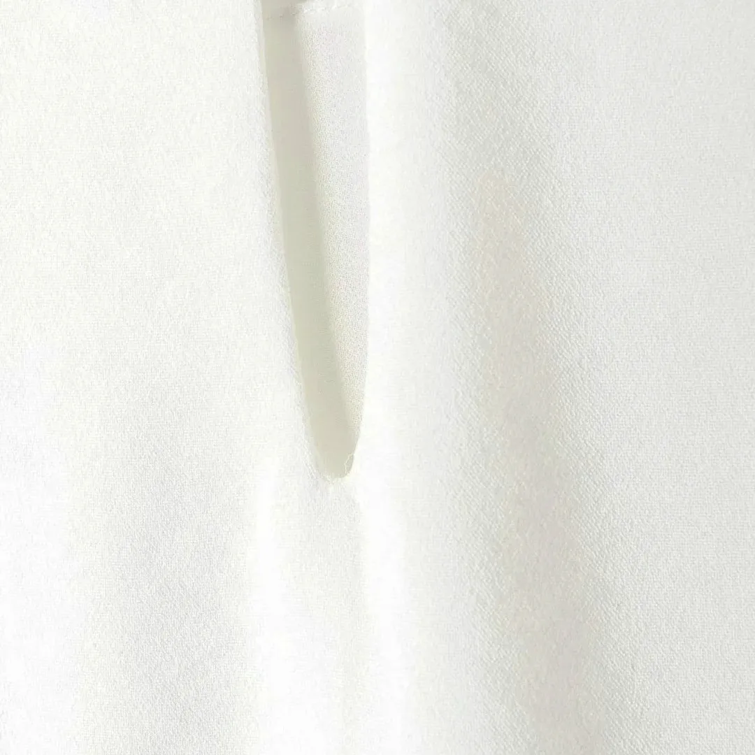 

Foridol sleeveless vintage white short straight dress women casual summer autumn mini dress party dress robe 2020