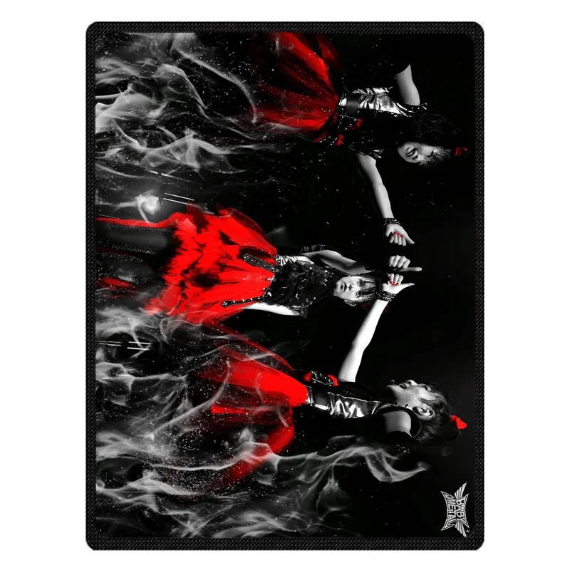 Бархатное покрывало Babymetal с узором мягкое плюшевое одеяло на заказ зимнее теплое