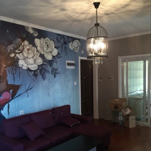 

Retro Cage Crystal Pendant Light Indoor Lamp For Home Coffee shop Loft Creative Balcony Restaurant LED E14