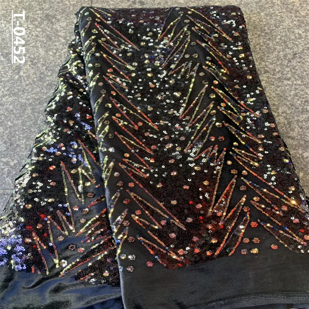 Тяжелые синие высококачественные новейшие Африканские кружева 2020 многоцветная