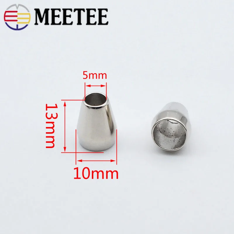 50 шт. металлическая пробка шляпа с пряжкой веревка шнур конец куртка ремень Декор