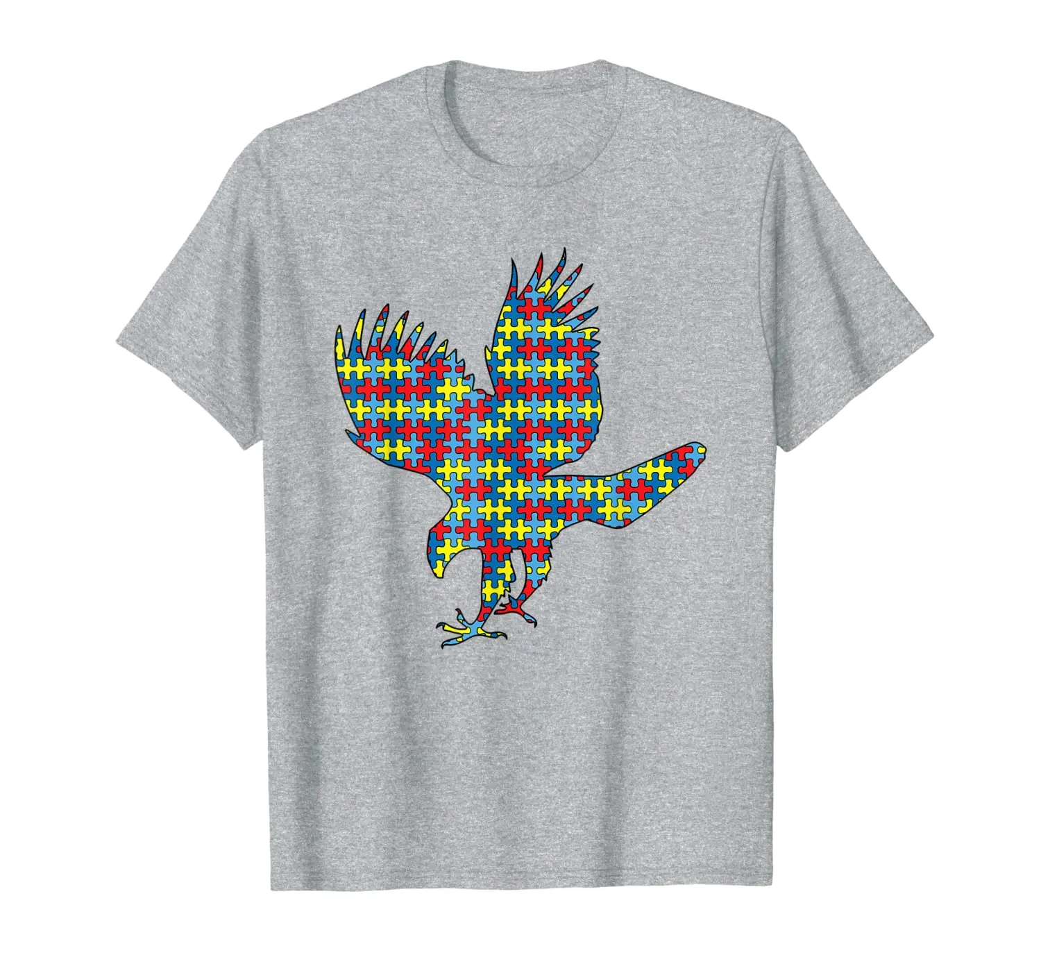 

Goshawk Autism Awareness Kids Raptor Puzzle Day Mom Gift T-Shirt