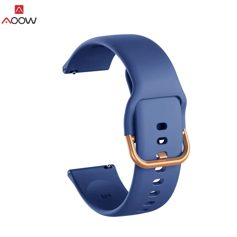 

20mm Silicone Strap for Huawei Samsung Galaxy Watch Active 42mm Gear S2 Garmin Amazfit Bracelet Band Correa Sport Watchband