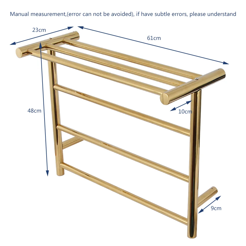 Полотенцесушитель из нержавеющей стали 304 грелка титана и золота для ванной