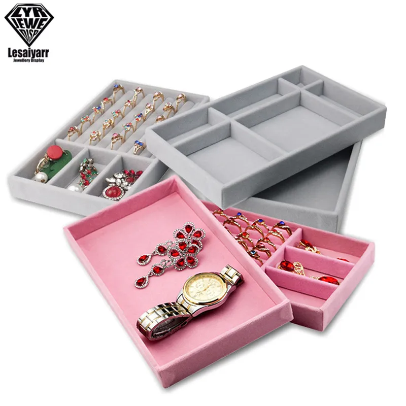 Ожерелье Дисплей лоток ювелирных изделий дисплей кольцо держатель