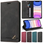 Чехол-бумажник для iPhone 1211 Pro, XS Max, XR, X, 8, 7, 6 Plus, SE 2020, кожаный