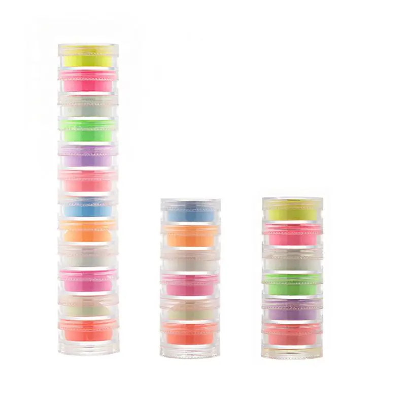 

P15F 12 Colors Glow in The Dark Powder Skin Safe Epoxy Resin Luminous Pigment Nail Polish Slime Acrylic Paint Jewelry Making