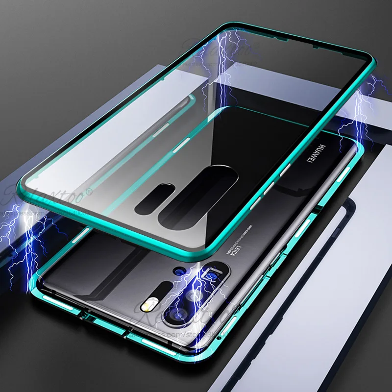 Роскошный защитный Магнитный чехол на весь корпус для huawei honor 10 lite 20 Pro 360, двойная задняя крышка из закаленного стекла для honor 10 lite, чехол