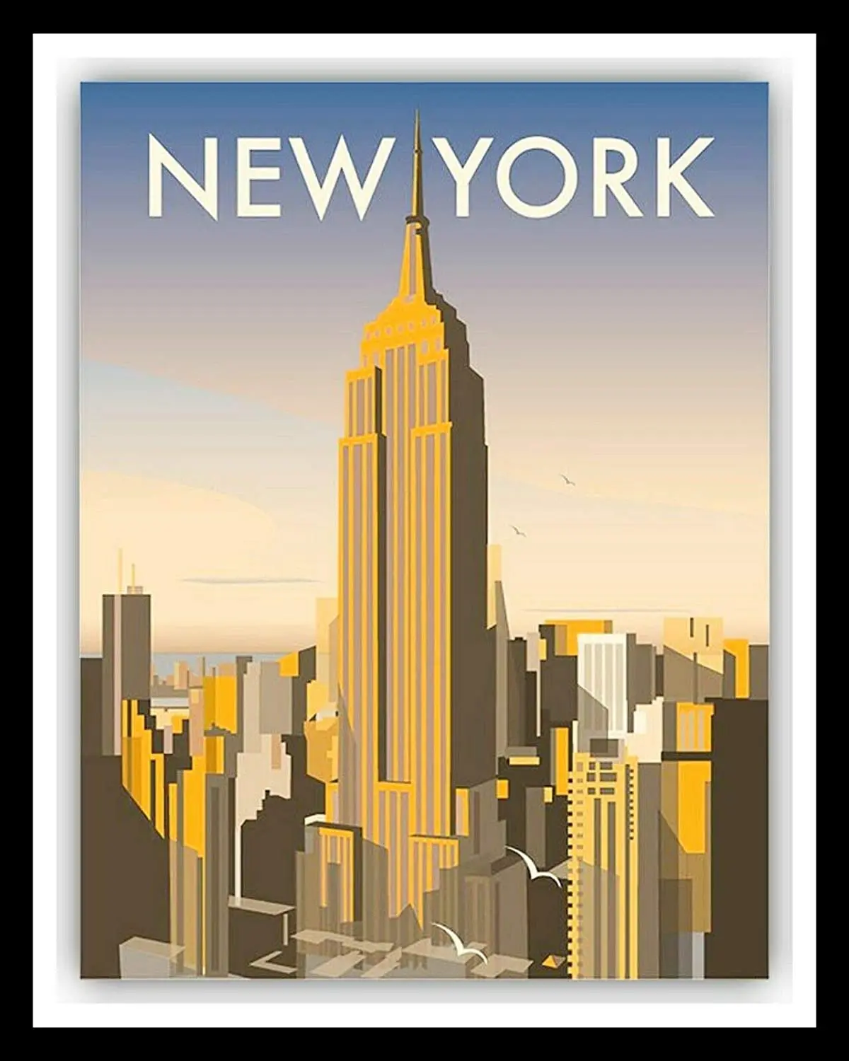 New York Empire State Building Holiday Travel Theme Metal Tin Signs 8x12 Inch Wall Decor Sign | Plaques &amp