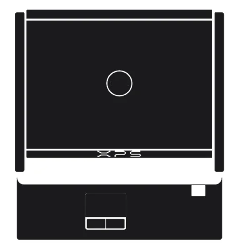 KH ноутбука углеродного волокна кожа стикеры кожного покрова протектор для DELL XPS