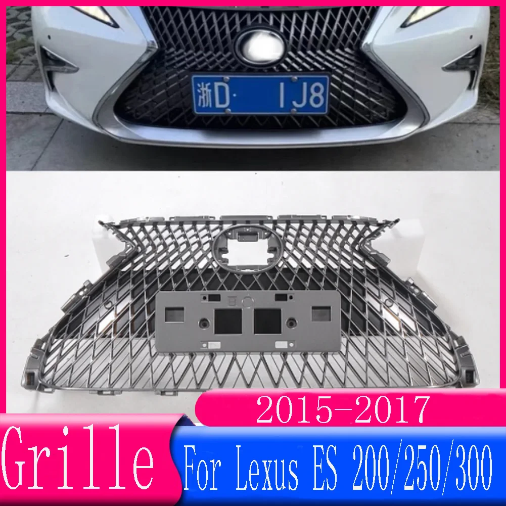

For Lexus ES 200/250/300 2015 2016 2017 modified For LS style Car Accessory Front Bumper Grille Centre Panel Styling Upper Grill
